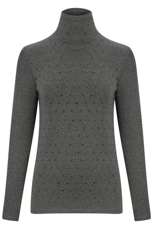  TAŞ İŞLEMELİ BALIKÇI YAKA BLUZ