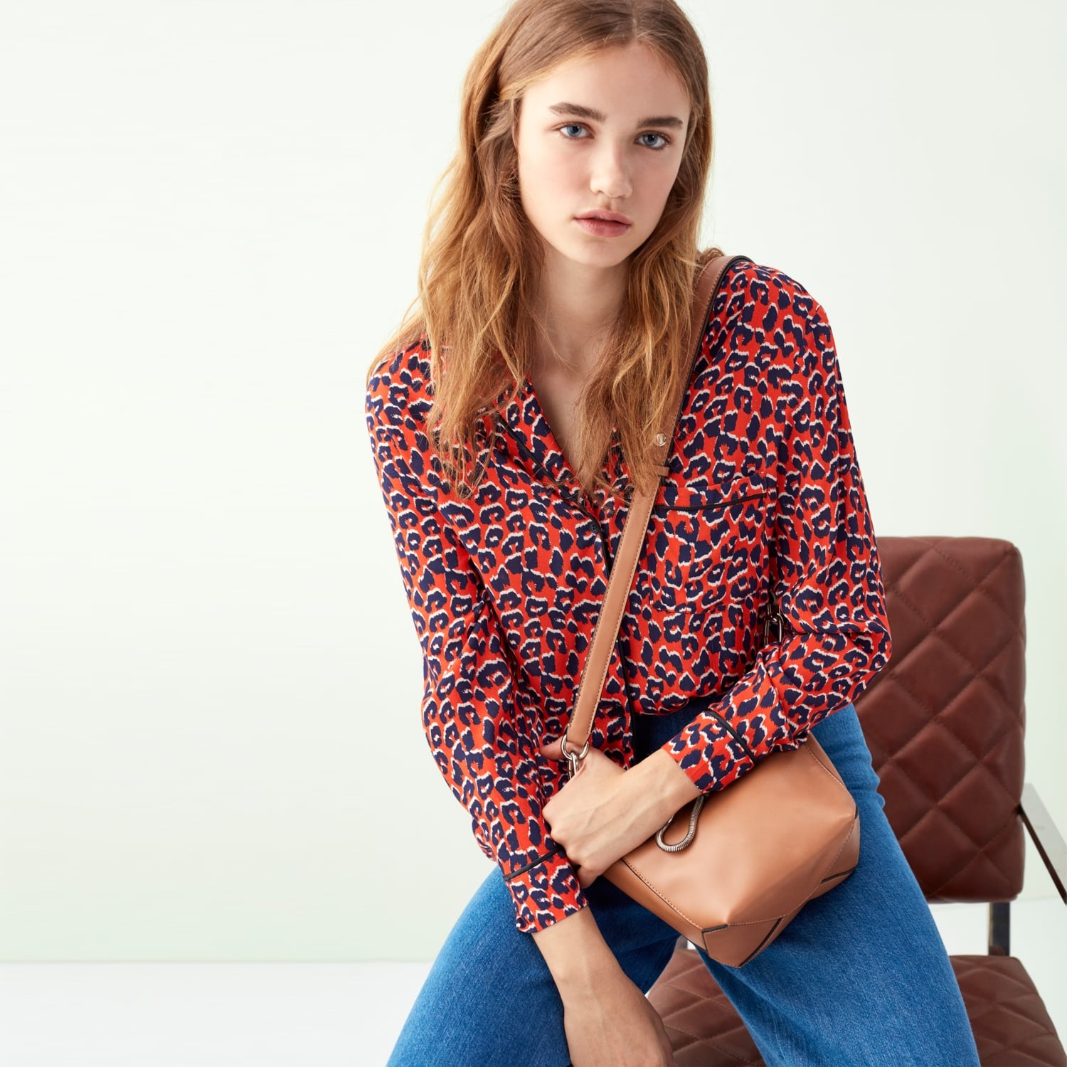 LEOPAR DESENLİ REGULAR CASUAL GÖMLEK