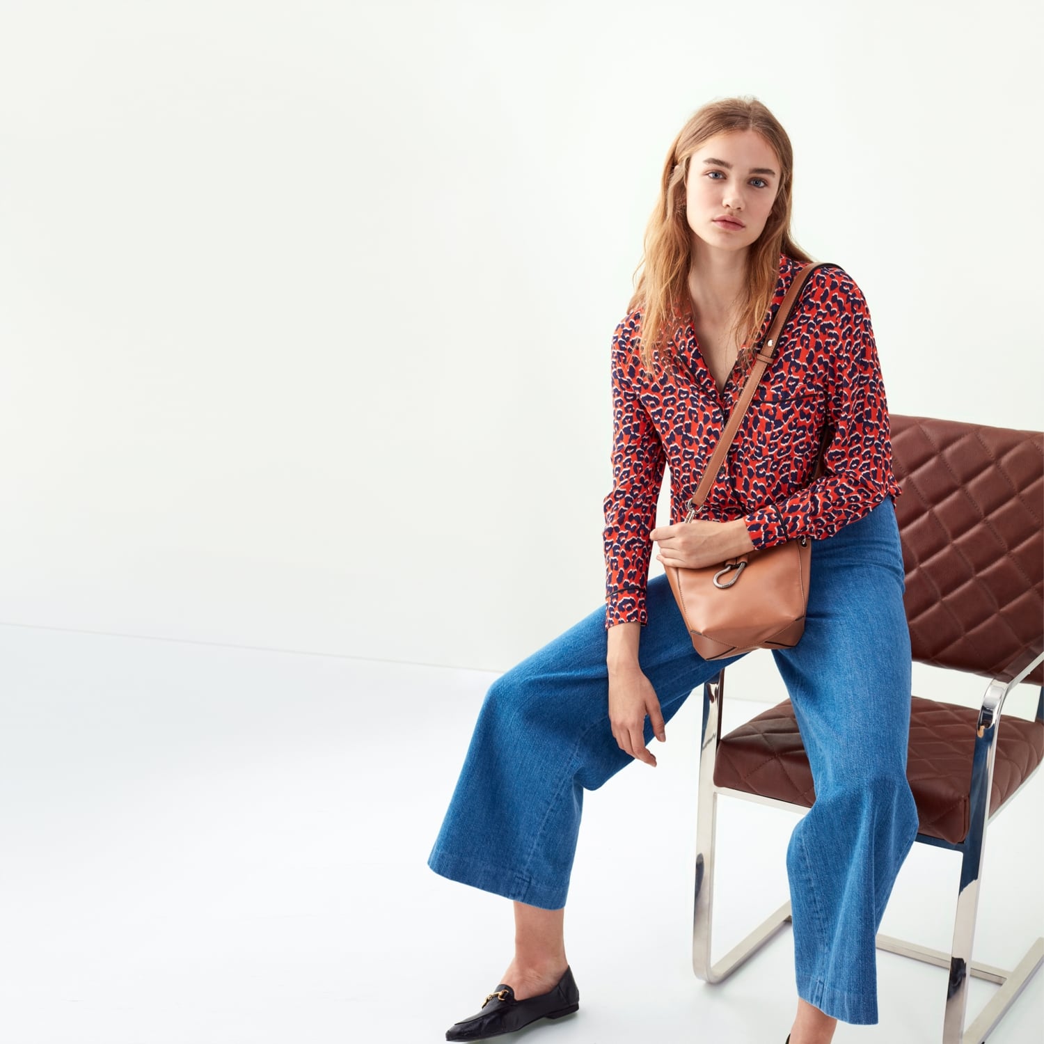 LEOPAR DESENLİ REGULAR CASUAL GÖMLEK