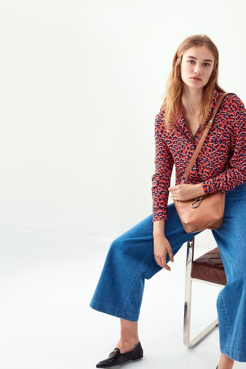  LEOPAR DESENLİ REGULAR CASUAL GÖMLEK