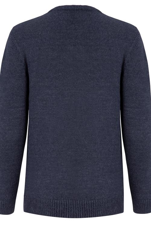  ÖRDEK İŞLEMELİ BİSİKLET YAKA KAZAK