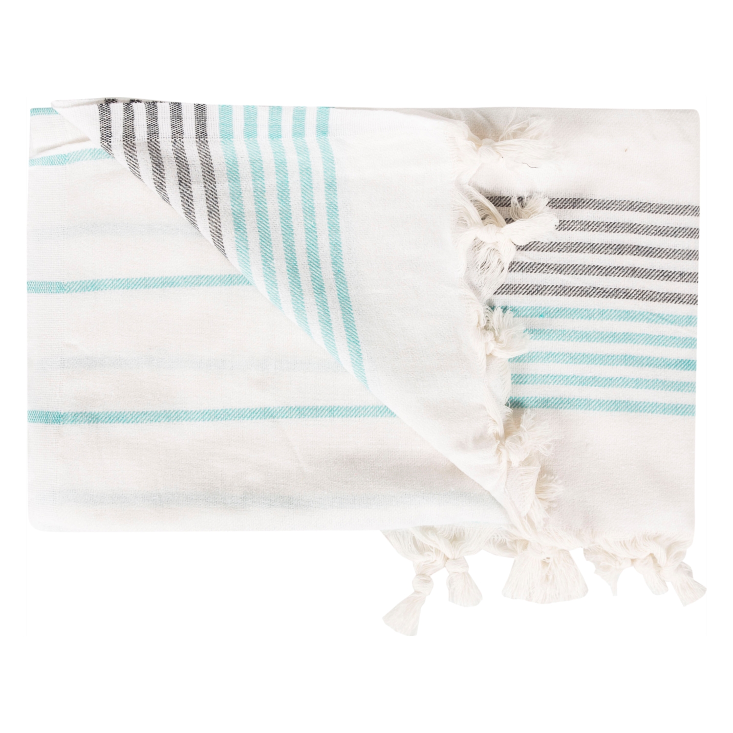 NİKFER  MAVİ - ZEYTİN YEŞİLİ PLAJ PEŞTAMALI