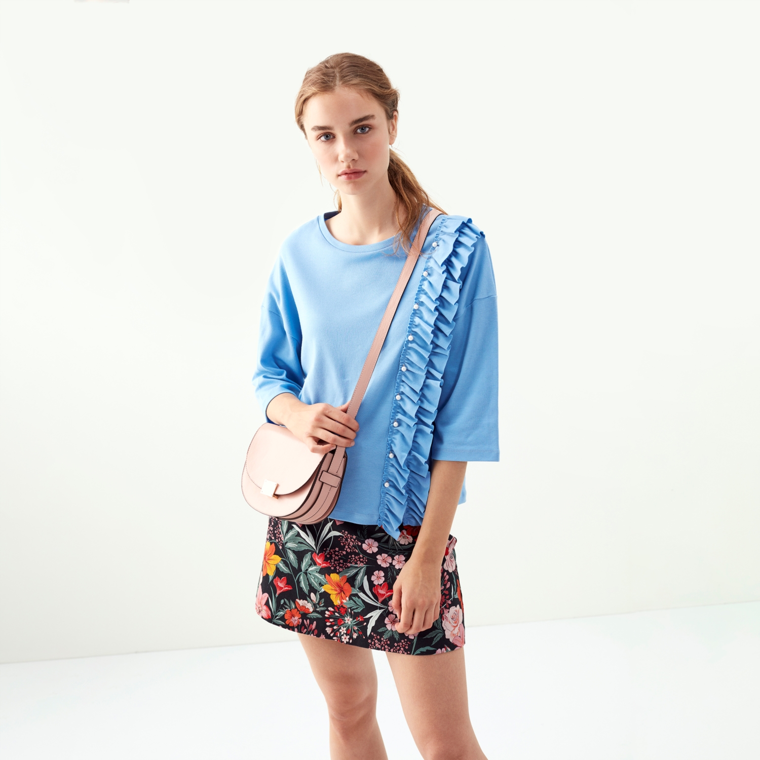 TOKA DETAYLI ÇAPRAZ ASKILI ÇANTA