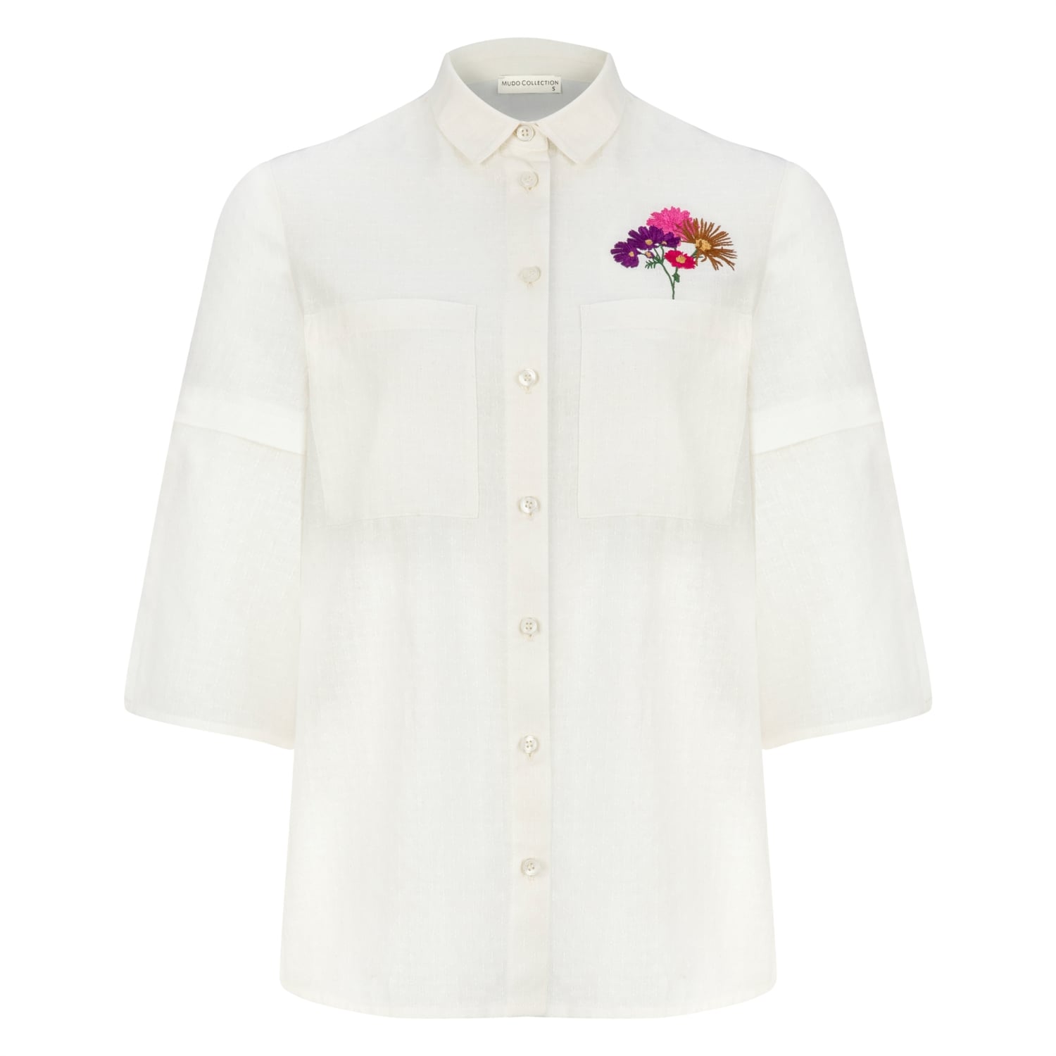 CEP DETAYLI NAKIŞLI GÖMLEK