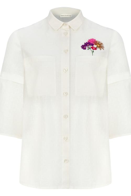  CEP DETAYLI NAKIŞLI GÖMLEK