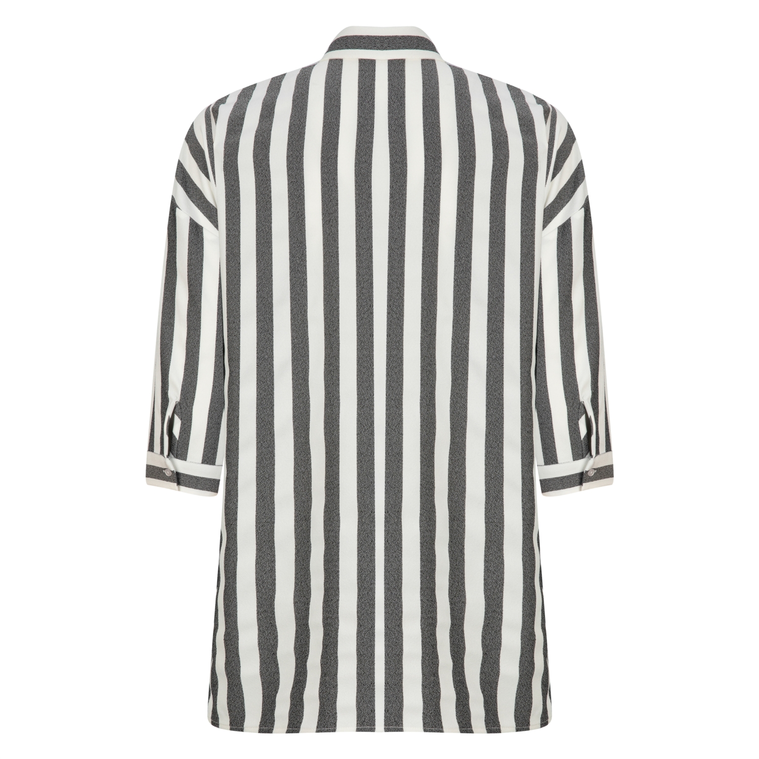 ÇİÇEK İŞLEMELİ ÇİZGİLİ CASUAL GÖMLEK