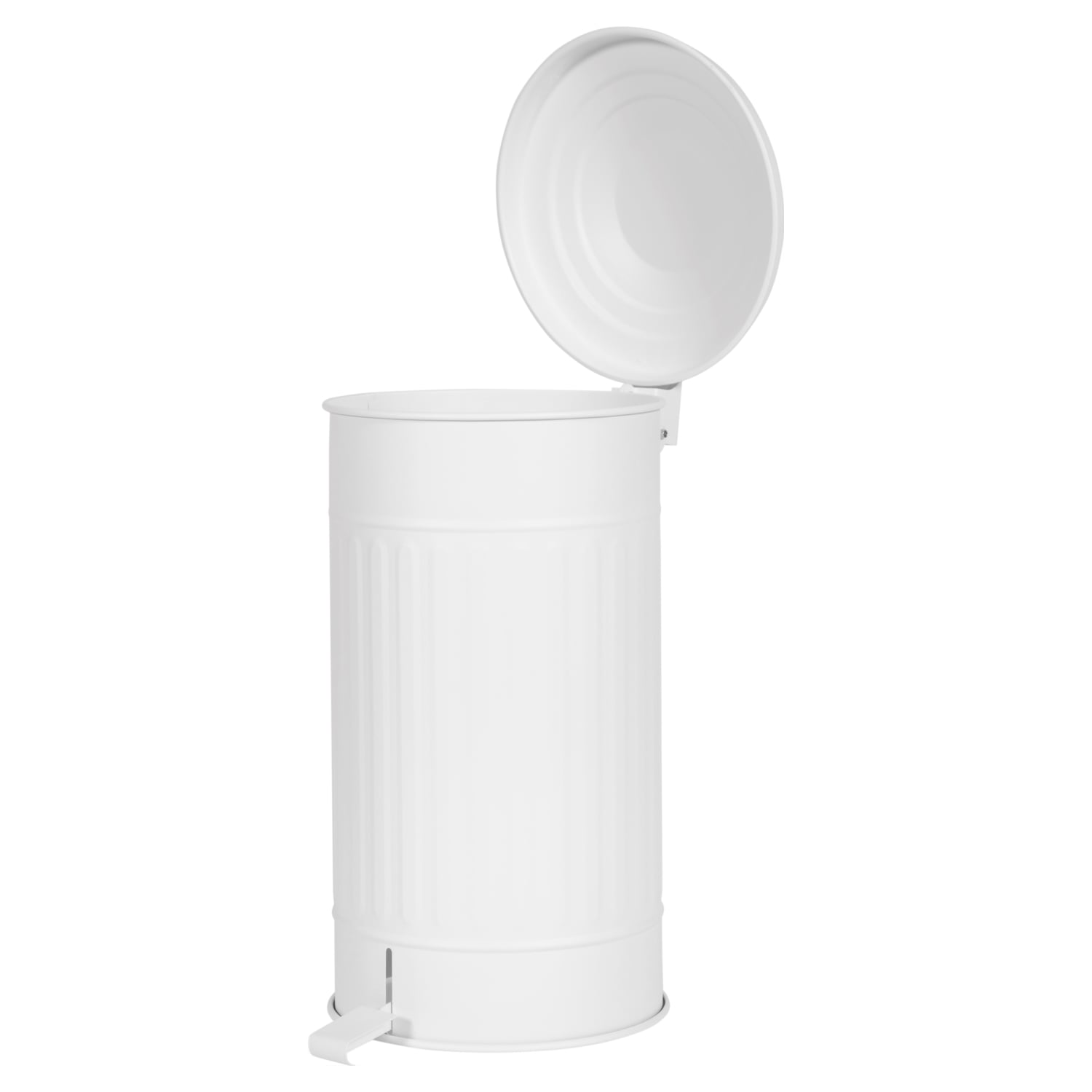 PEDALLI MAT BEYAZ ÇÖP KOVASI 24 LT