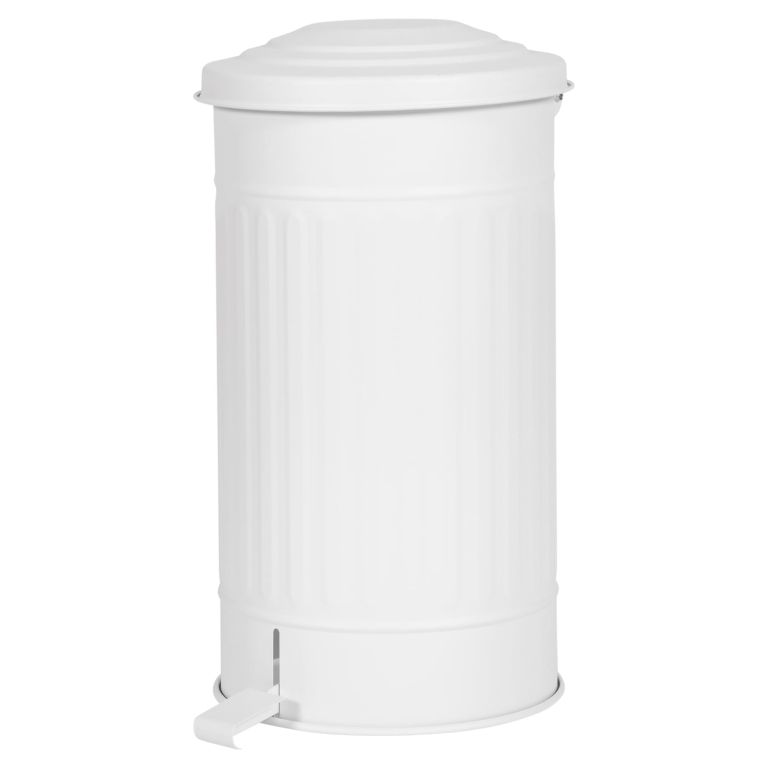 PEDALLI MAT BEYAZ ÇÖP KOVASI 24 LT