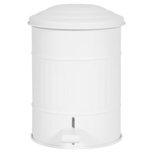  PEDALLI MAT BEYAZ ÇÖP KOVASI 8 LT