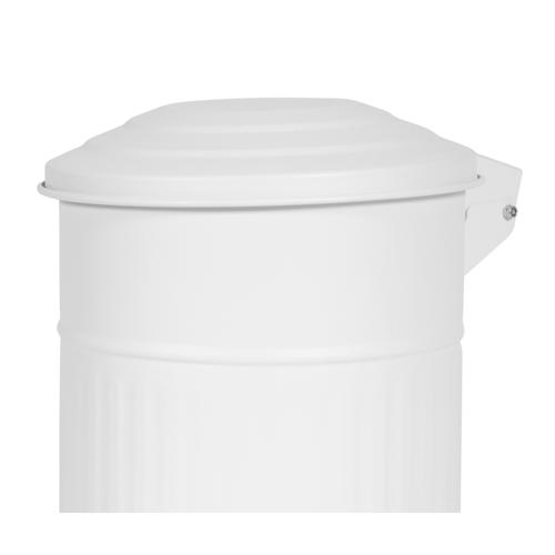  PEDALLI MAT BEYAZ ÇÖP KOVASI 8 LT