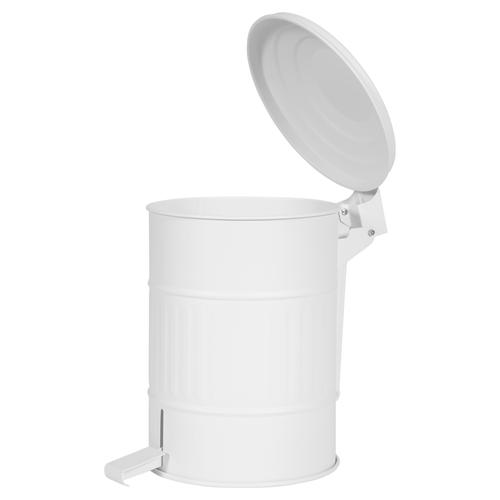  PEDALLI MAT BEYAZ ÇÖP KOVASI 8 LT