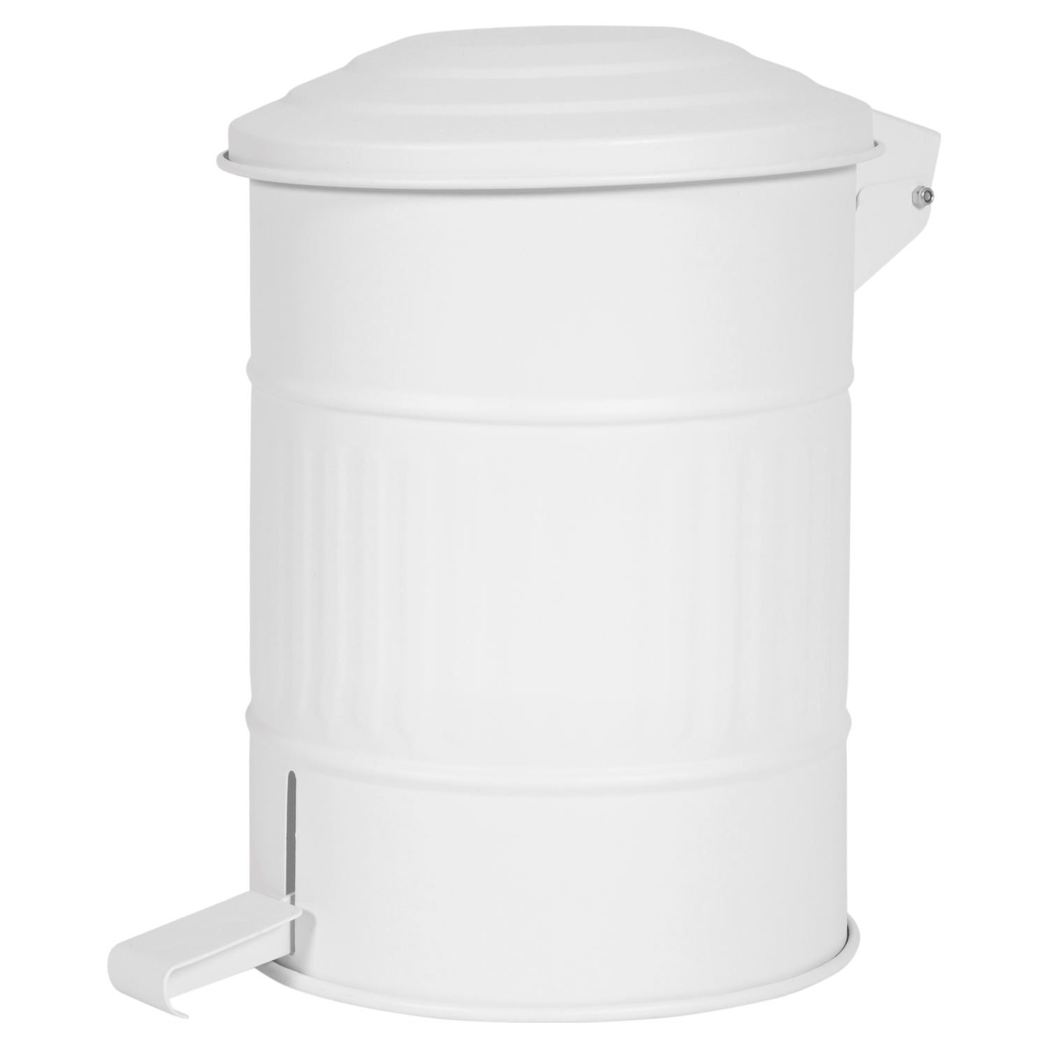 PEDALLI MAT BEYAZ ÇÖP KOVASI 8 LT