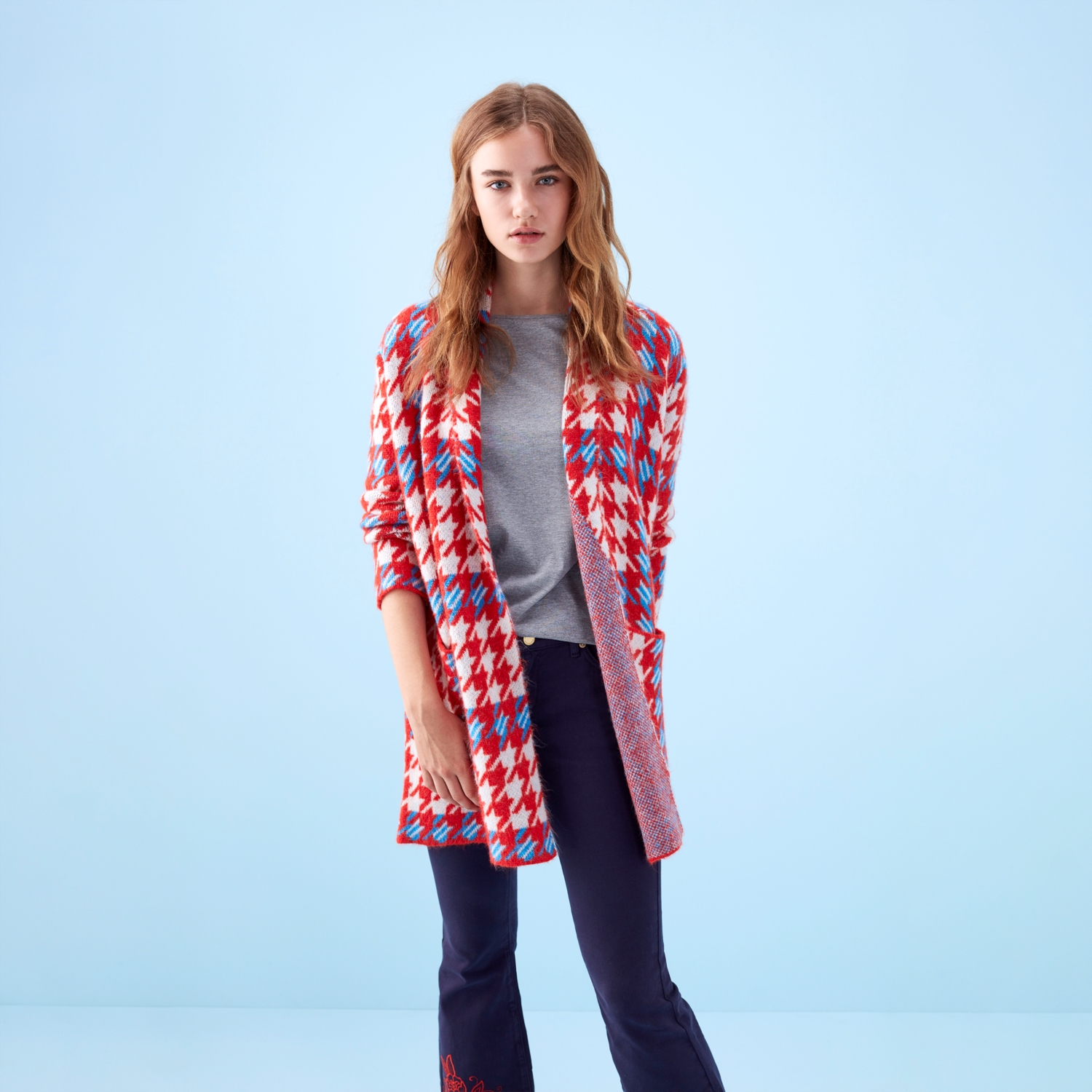 DESENLİ TRİKO HIRKA