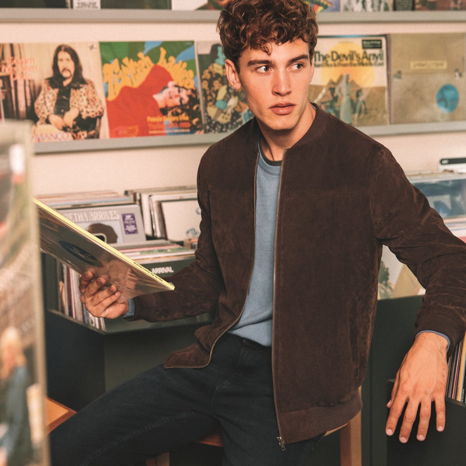 SÜET GÖRÜNÜMLÜ BOMBER CEKET