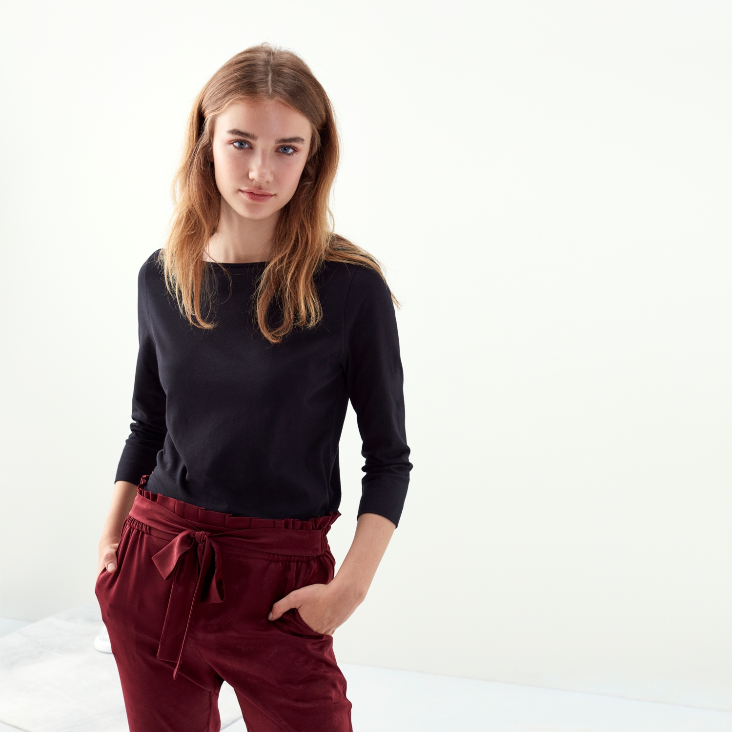 3/4 KOL PAMUKLU BASİC BLUZ