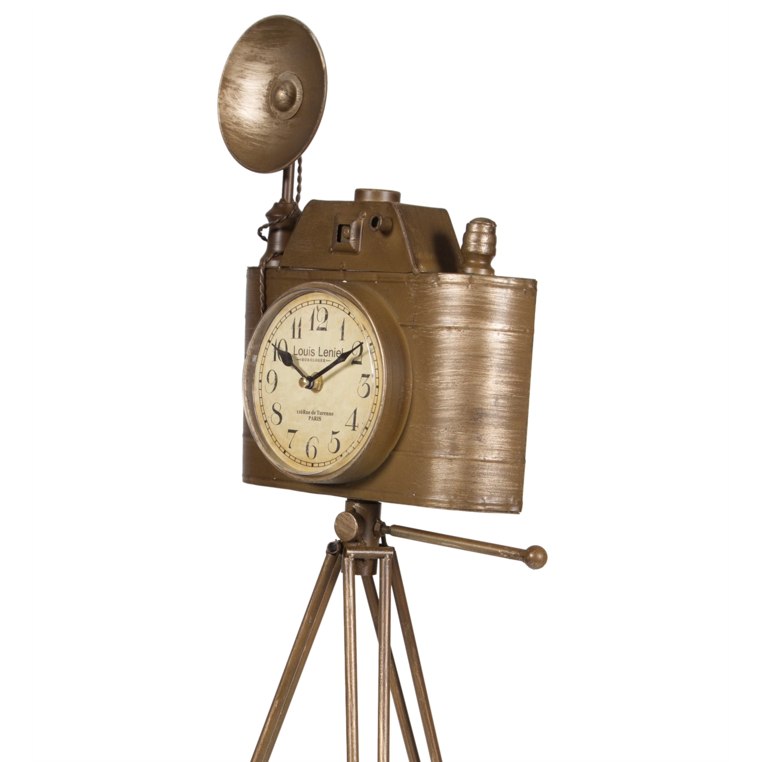 VINTAGE FOTOĞRAF MAKINASI MASA SAATİ 82CM