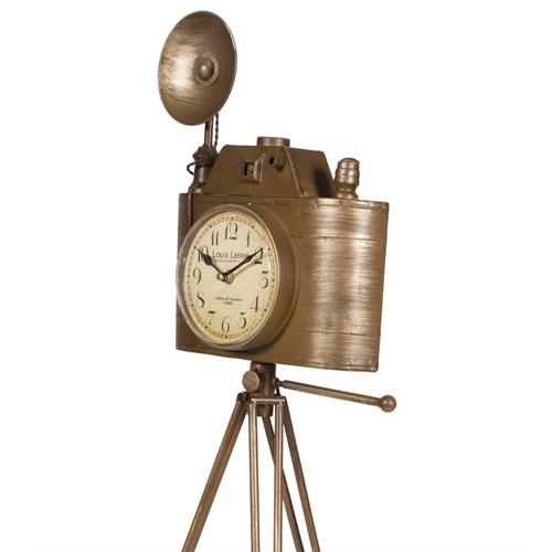  VINTAGE FOTOĞRAF MAKINASI MASA SAATİ 82CM