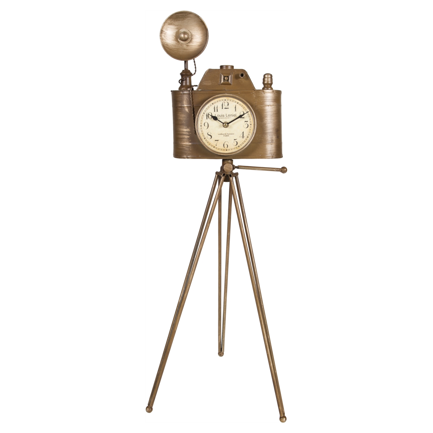 VINTAGE FOTOĞRAF MAKINASI MASA SAATİ 82CM