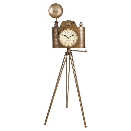  VINTAGE FOTOĞRAF MAKINASI MASA SAATİ 82CM