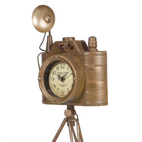  VINTAGE FOTOĞRAF MAKINASI MASA SAATİ 42CM