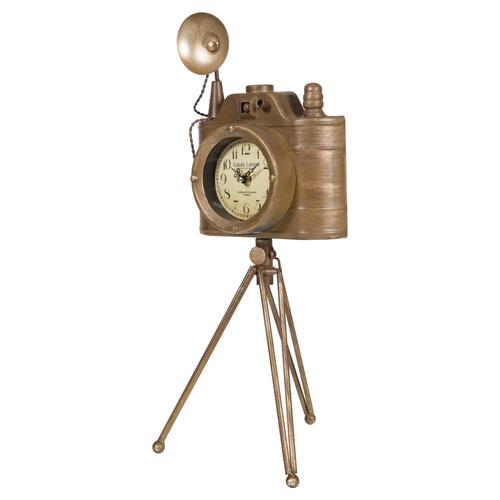  VINTAGE FOTOĞRAF MAKINASI MASA SAATİ 42CM