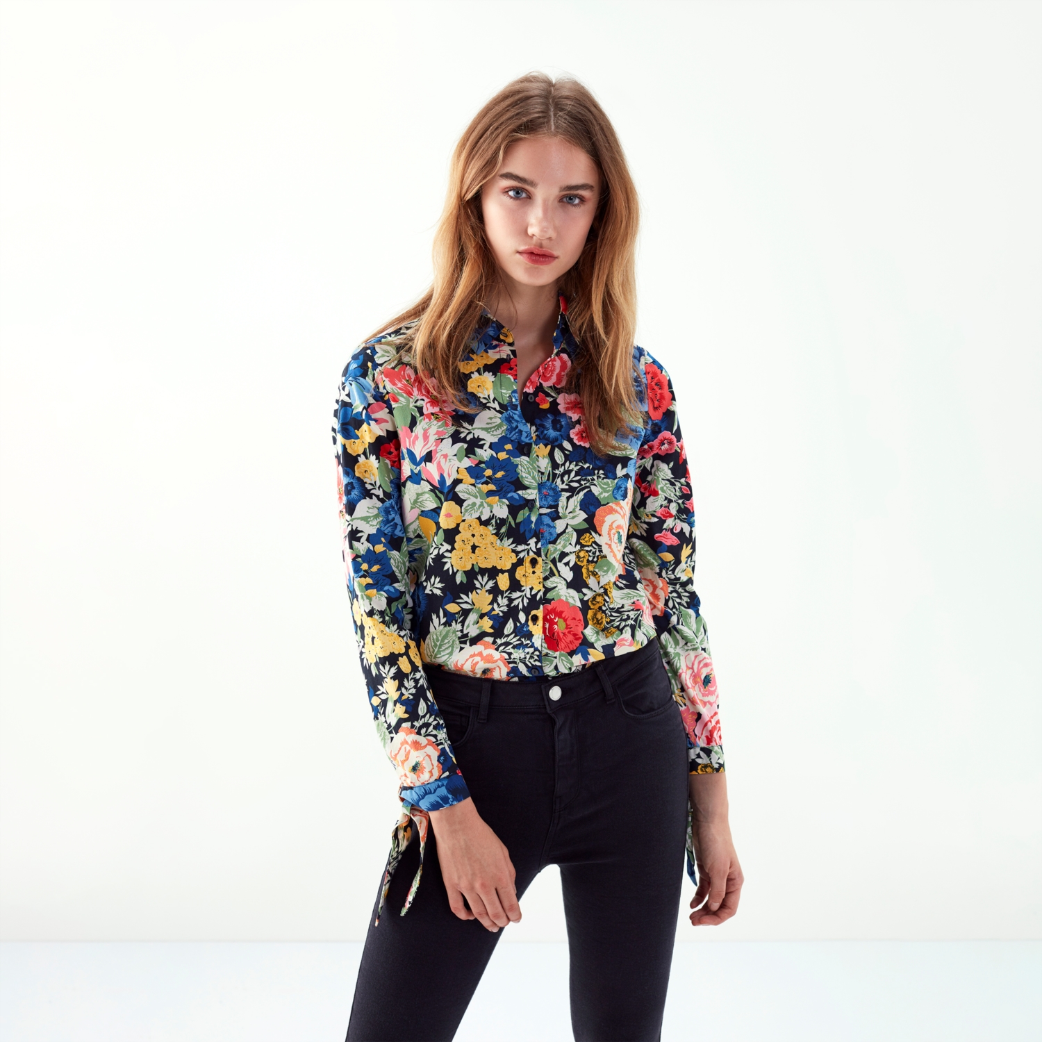 ÇİÇEK DESENLİ REGULAR GÖMLEK