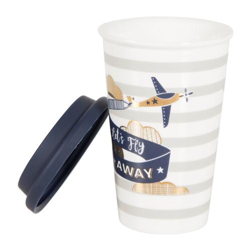  FLY SİLİKON KAPAKLI KUPA 350 ML