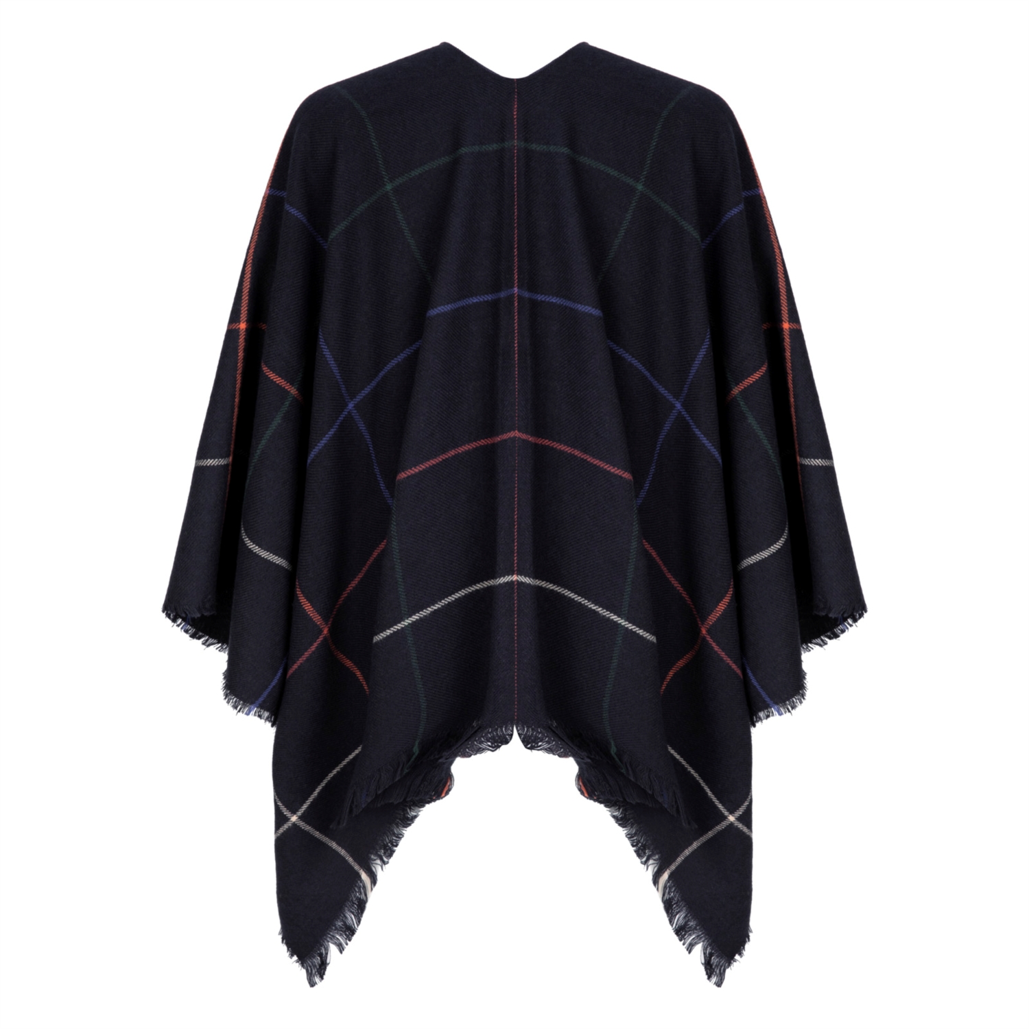 ÇİZGİ DESENLİ PÜSKÜLLÜ PANÇO