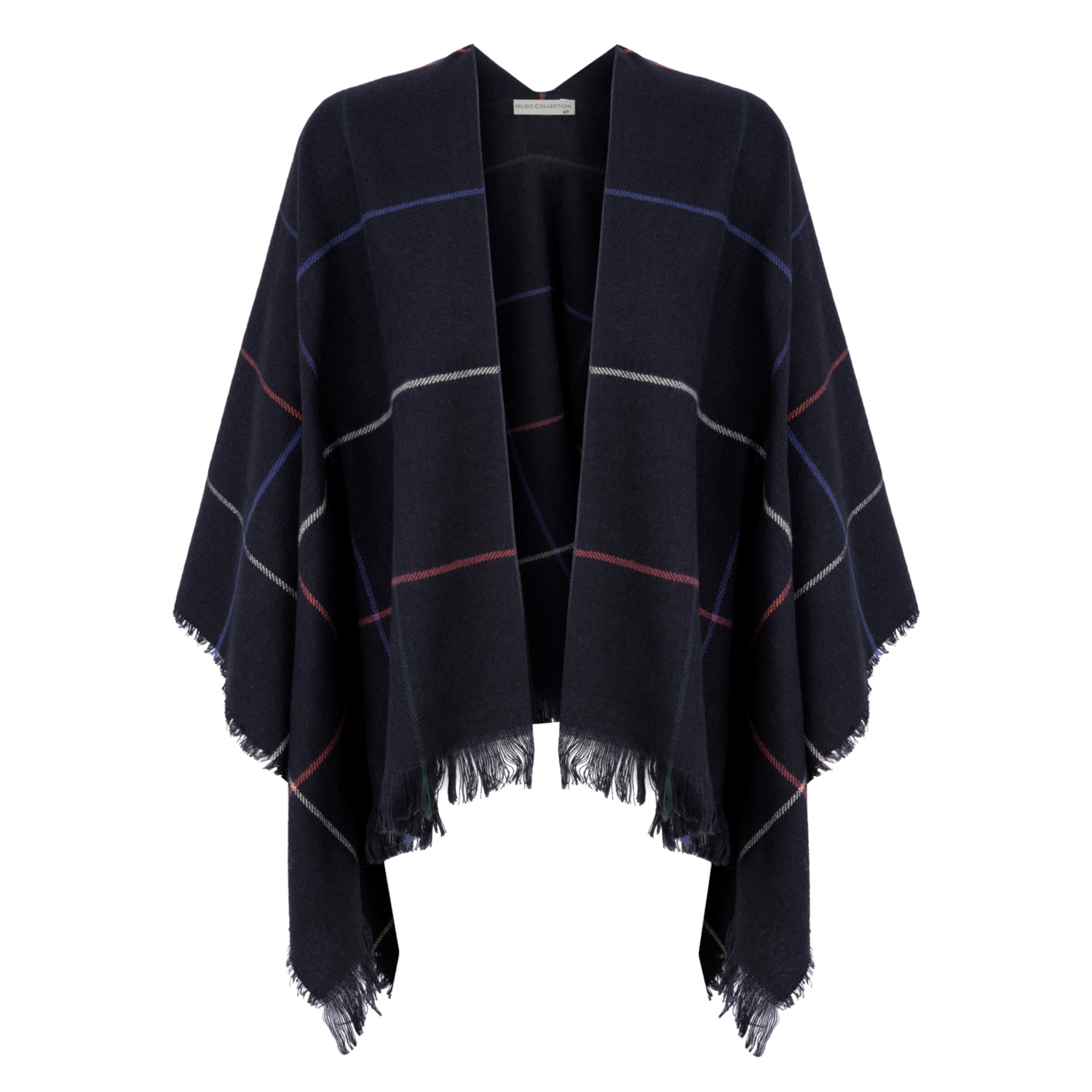 ÇİZGİ DESENLİ PÜSKÜLLÜ PANÇO