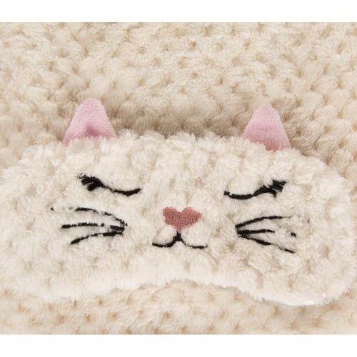  PELUŞ SICAK SU TORBASI VE KEDILI GOZ MASKESI SETI