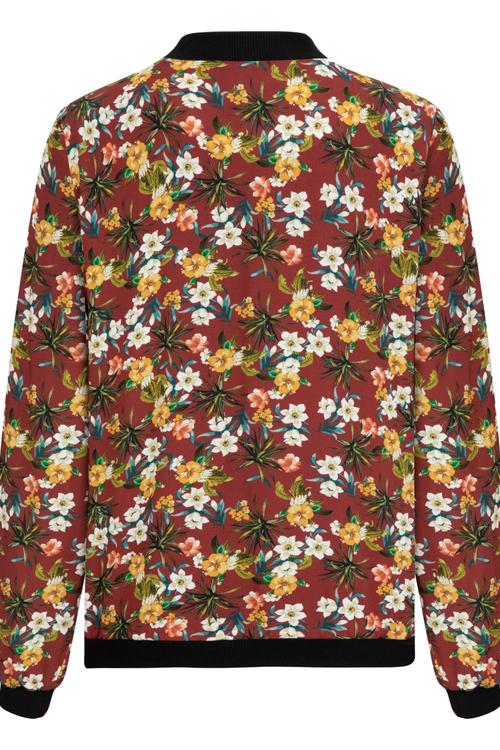  ÇİÇEK DESENLİ BOMBER CEKET