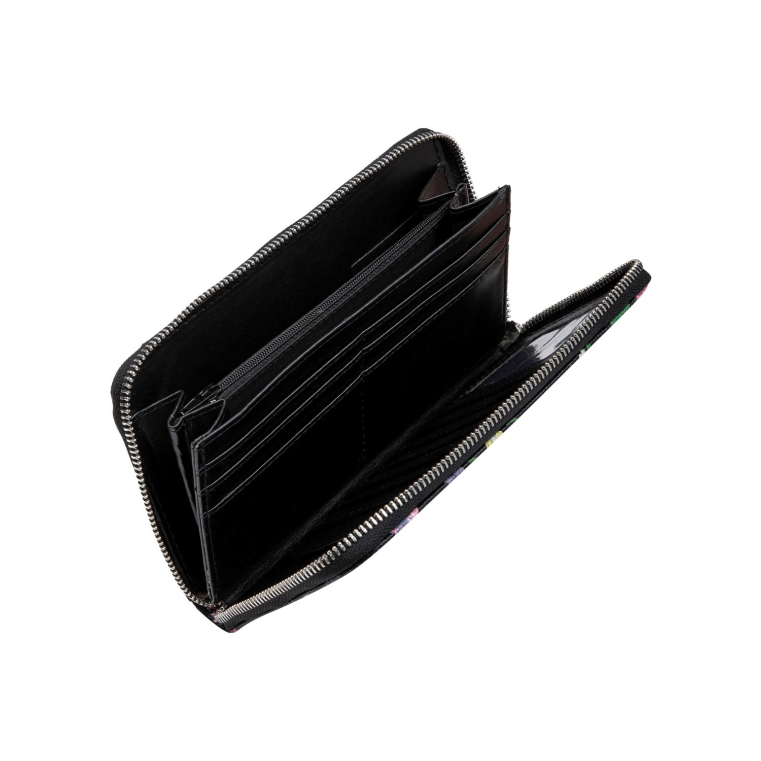 ÇİÇEK DESENLİ BÖLMELİ CÜZDAN