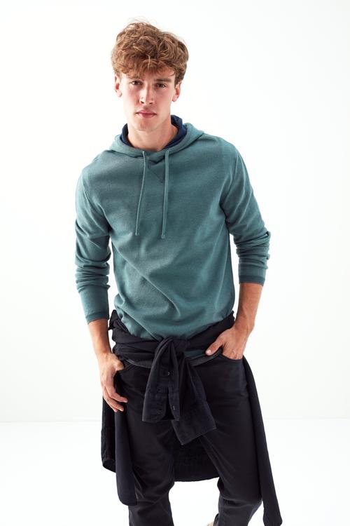  KAPÜŞONLU PAMUKLU SWEATSHİRT