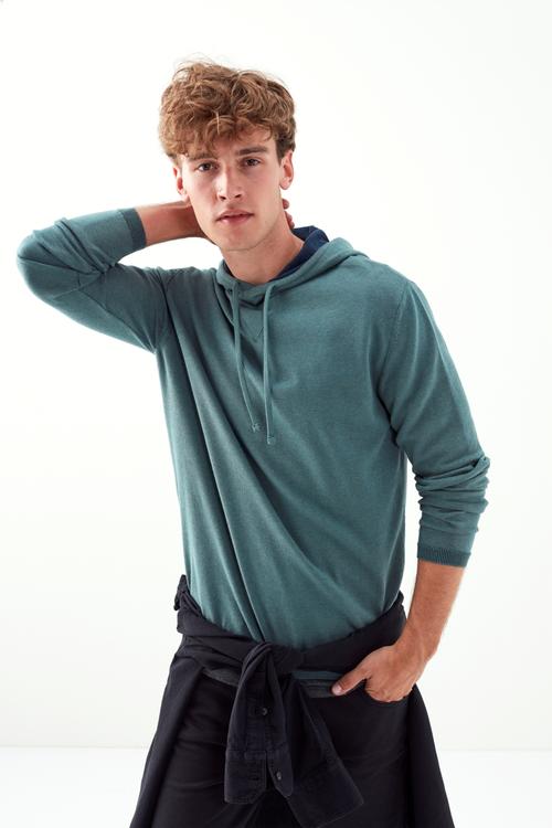  KAPÜŞONLU PAMUKLU SWEATSHİRT