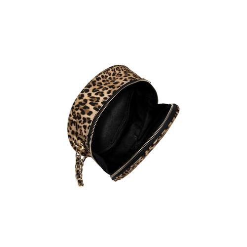  LEOPAR DESENLİ YUVARLAK ÇAPRAZ ÇANTA