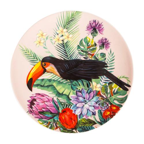  FLORAL TUCAN PASTA TABAĞI 21 CM