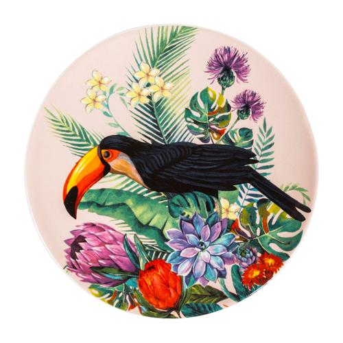  FLORAL TUCAN TATLI TABAĞI 16 CM