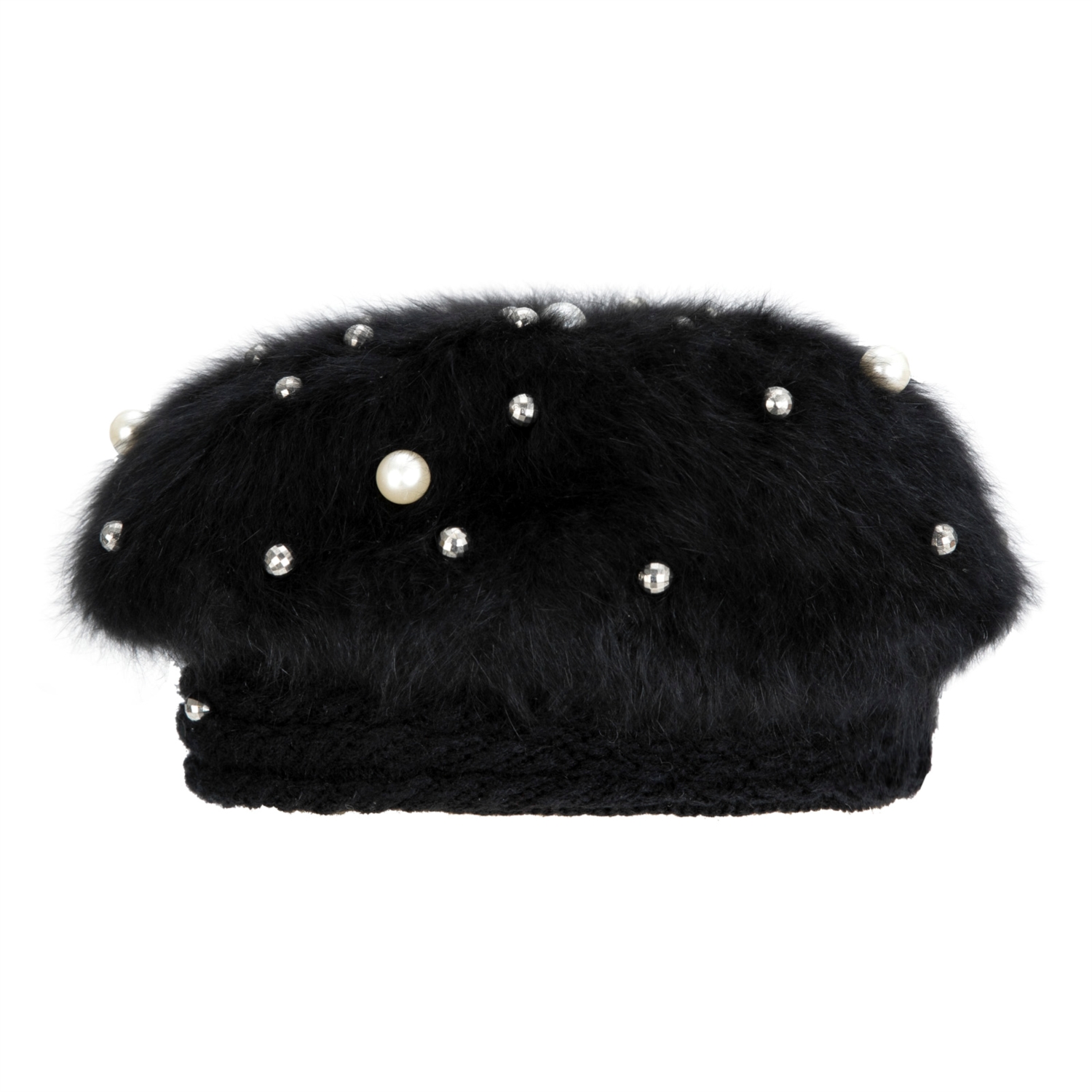 BONCUK İŞLEMELİ TÜYLÜ BERE