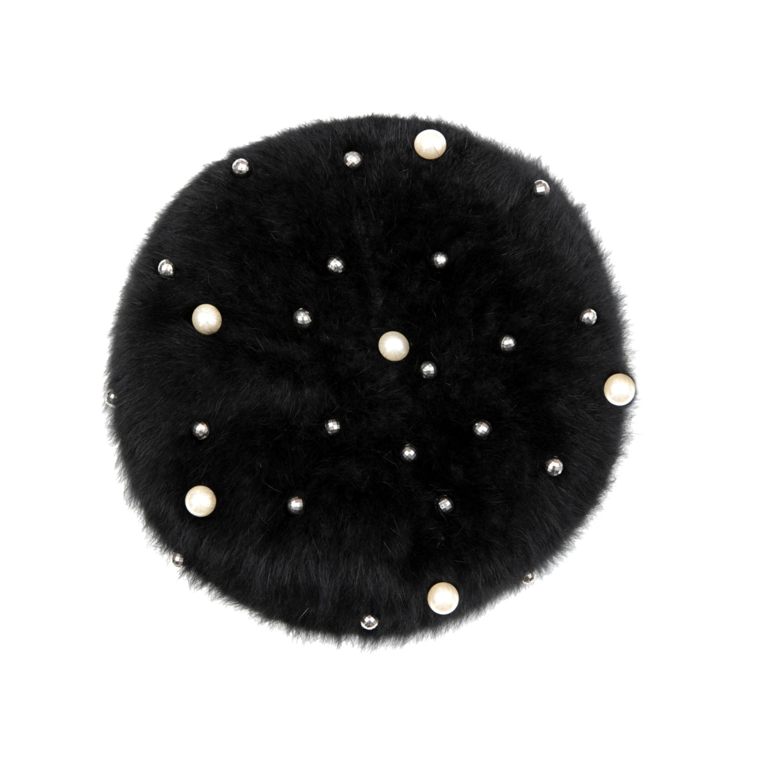 BONCUK İŞLEMELİ TÜYLÜ BERE