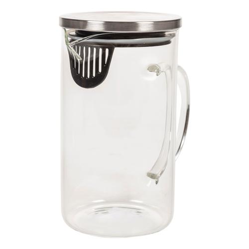  METAL KAPAKLI CAM SÜRAHİ 1 LT