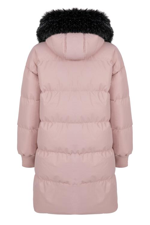  YAKA DETAYLI UZUN ŞİŞME MONT