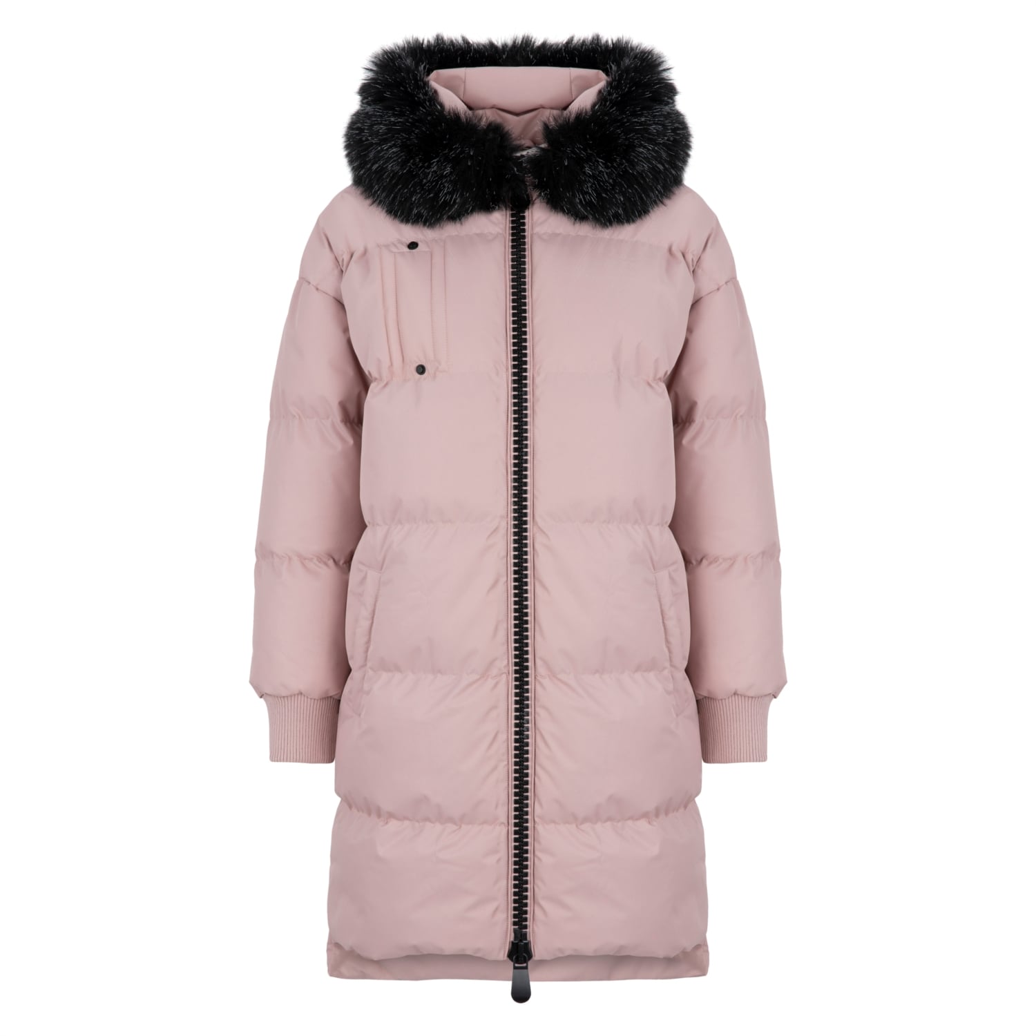 YAKA DETAYLI UZUN ŞİŞME MONT