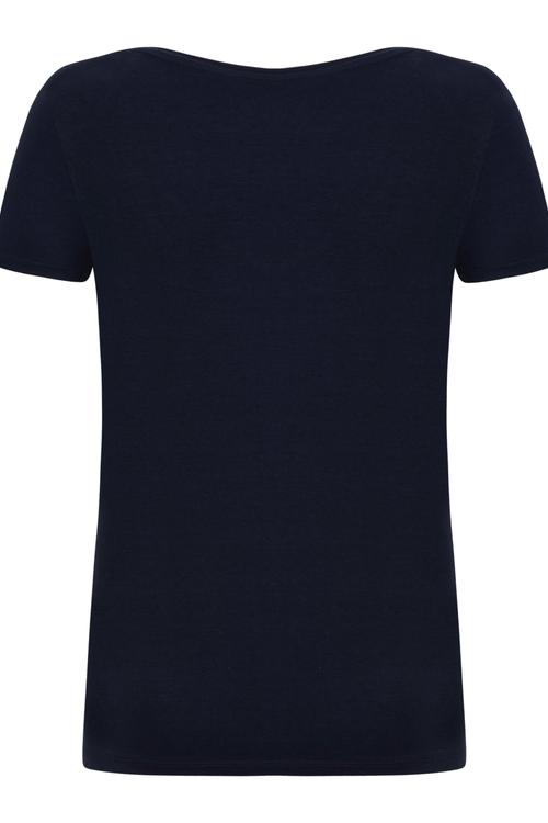  DÜZ V YAKA PAMUKLU KISA KOL T-SHIRT