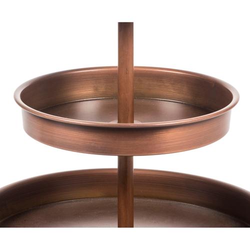  BAKIR KAPLAMA DEKORATİF KEK STANDI