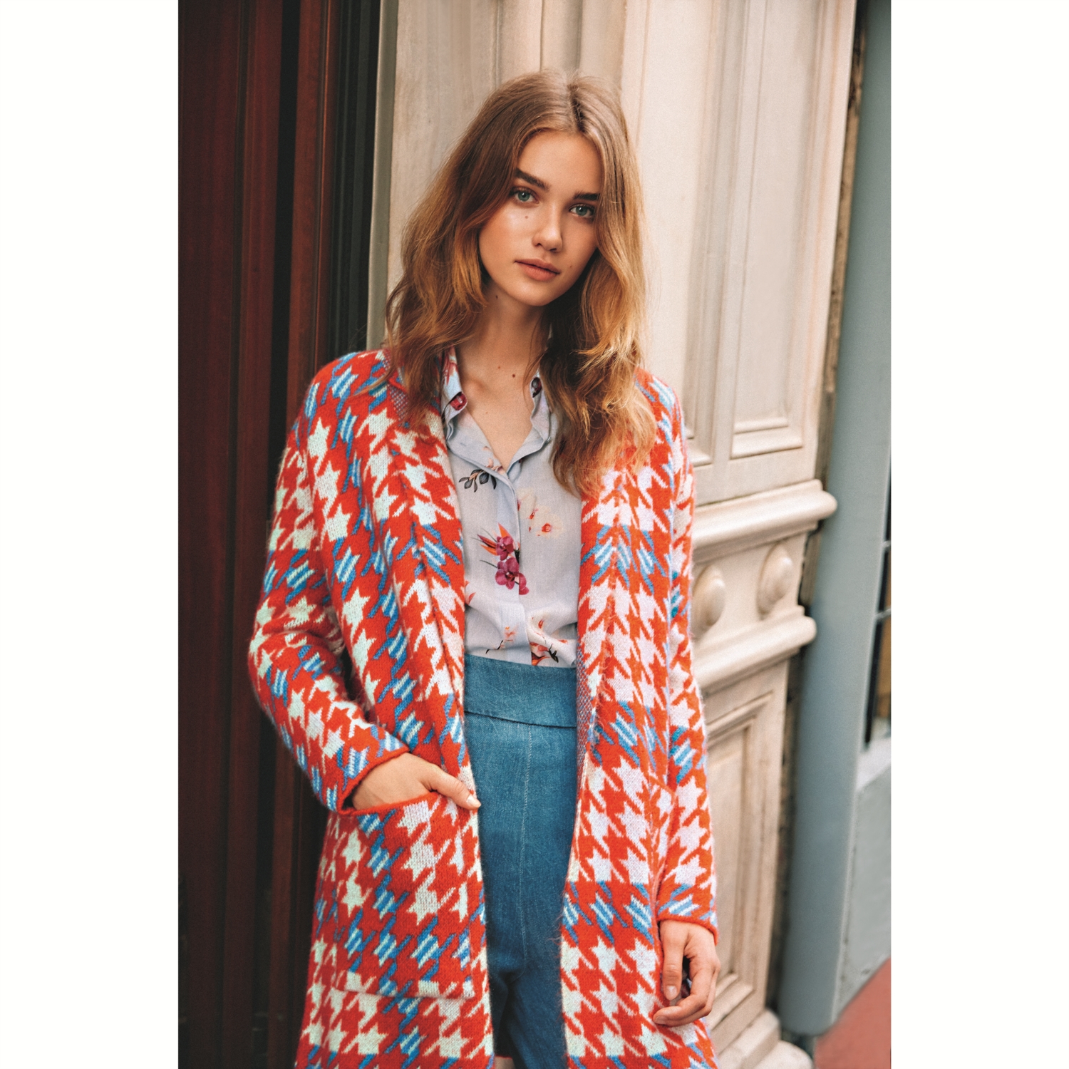 DESENLİ TRİKO HIRKA