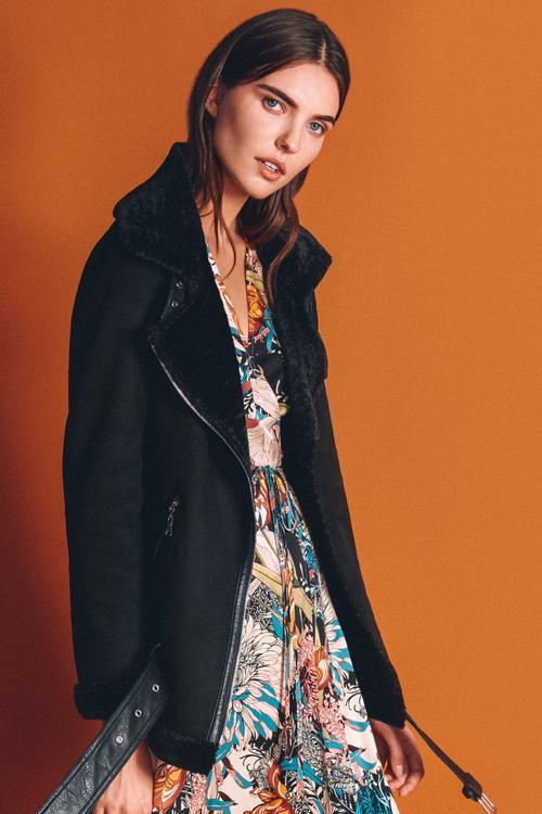  KÜRK YAKA BİKER MONT