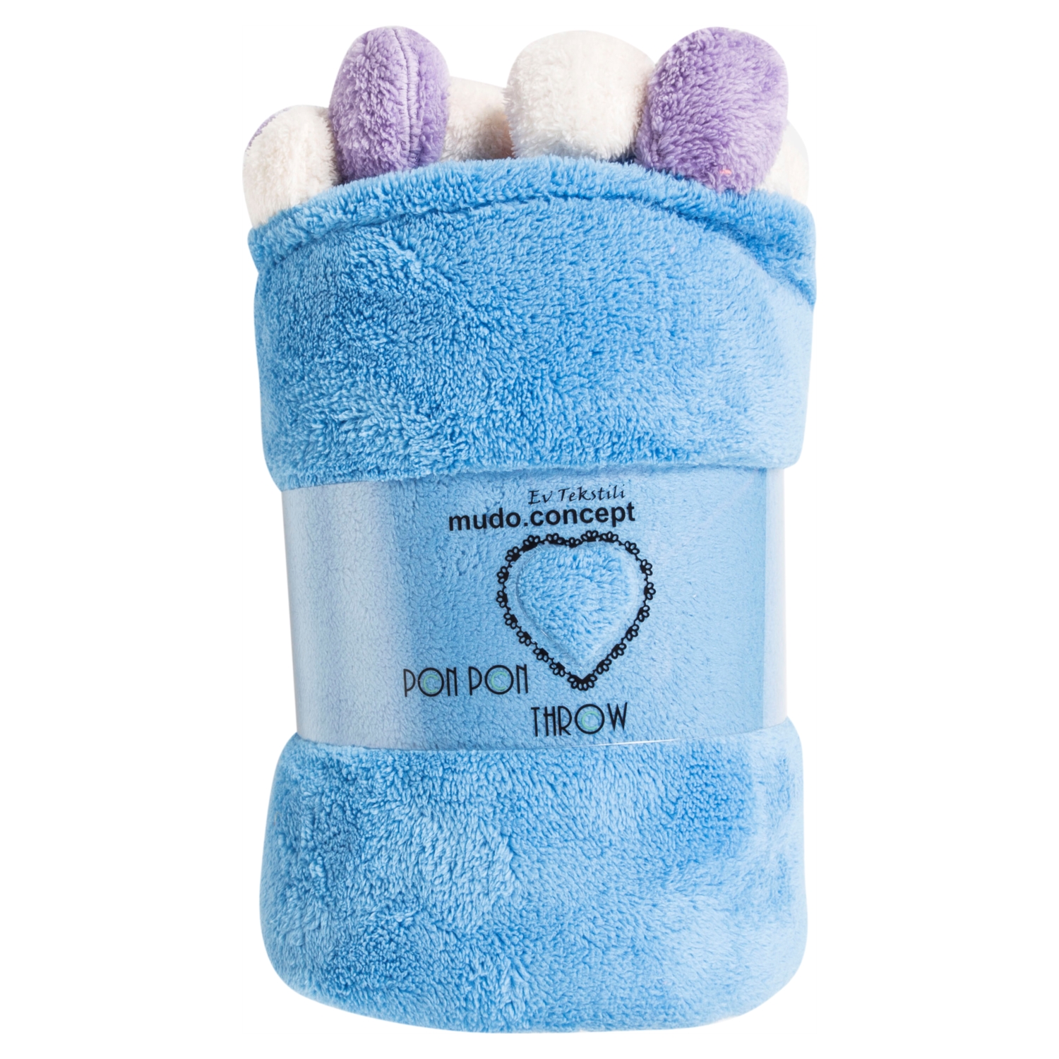PONPONY MAVİ BATTANİYE TEK KİŞİLİK 130X160 CM