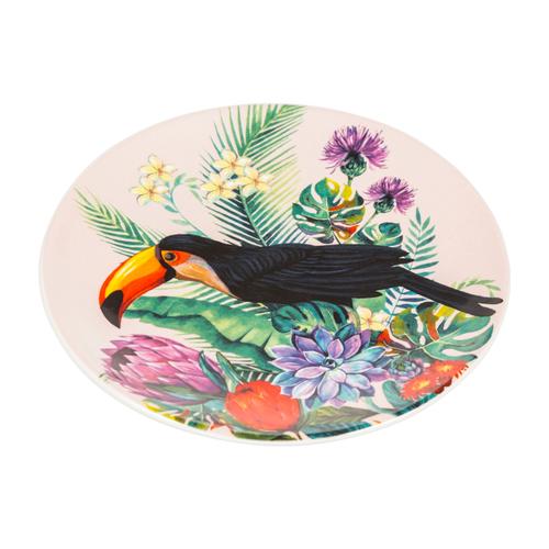  FLORAL TUCAN TATLI TABAĞI 16 CM
