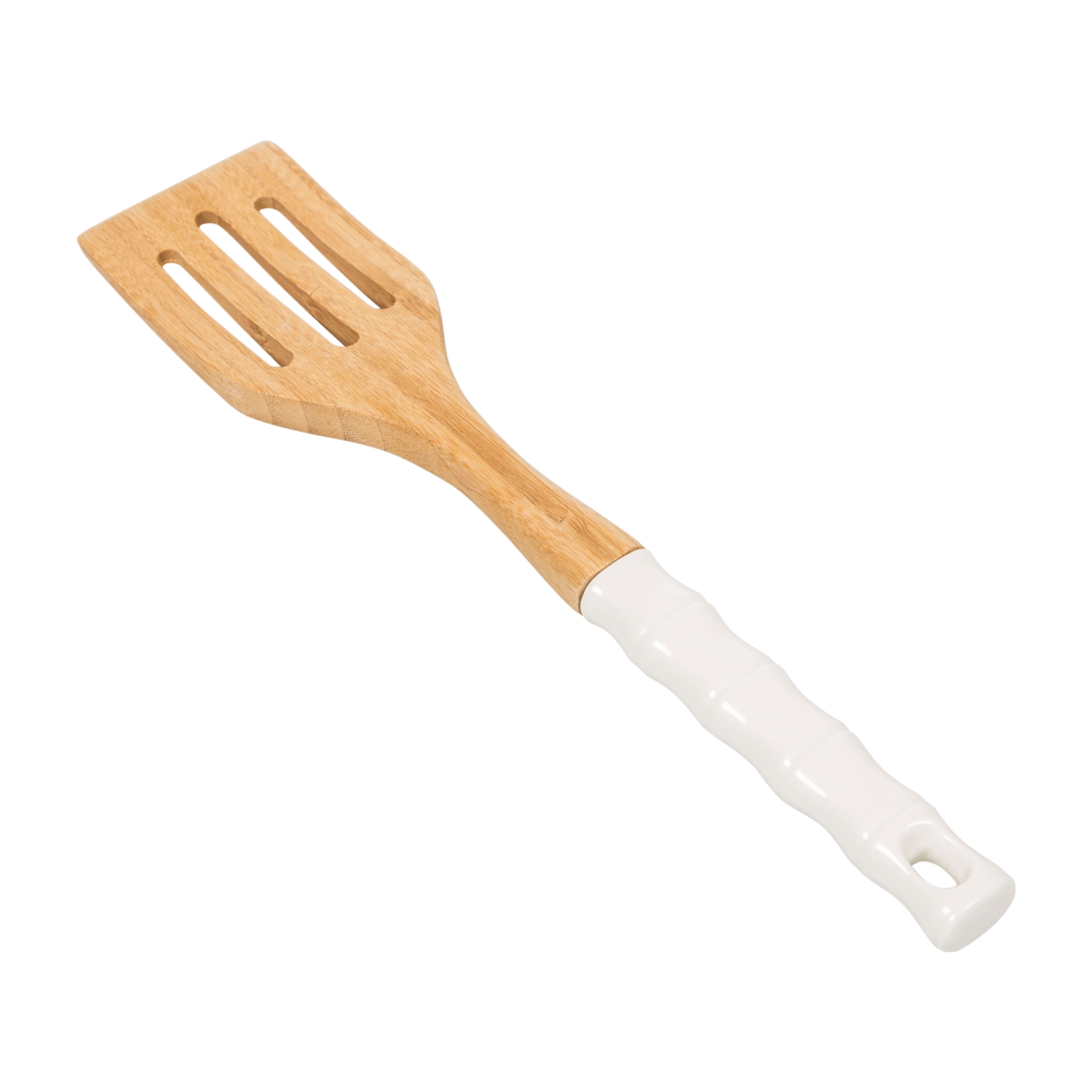 SERAMİK SAPLI BAMBU DELİKLİ SPATULA