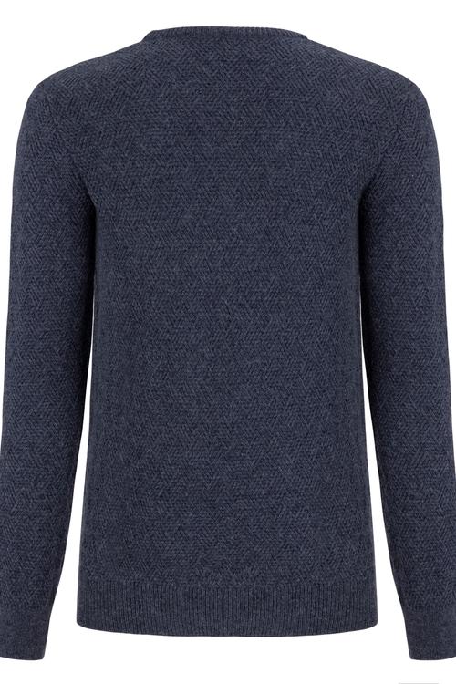  ÖRGÜ DESENLİ YUVARLAK YAKA KAZAK